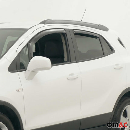 Windabweiser Regenabweiser für Opel Grandland 2017-2024 Dunkel Acryl 4tlg