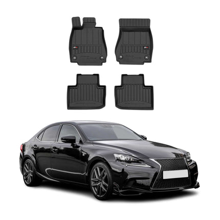 OMAC Gummi Fußmatten für Lexus IS Limo 2013-2020 nicht für AWD Premium TPE