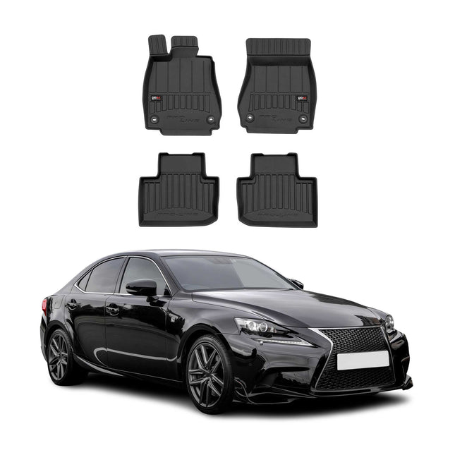 OMAC Gummi Fußmatten für Lexus IS Limo 2013-2020 nicht für AWD Premium TPE