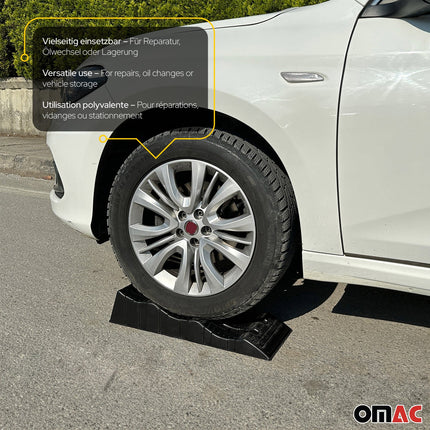 Auffahrrampe Autoreifen Heben Stabilisierung für PKW Wohnwagen 3,5 Tonnen Set