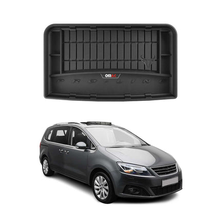 OMAC Gummi Kofferraumwanne für Seat Alhambra 2010-2020 TPE Laderaumwanne Schwarz