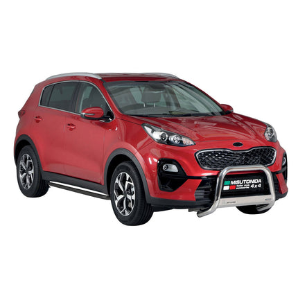 Stahl Seitenschweller Schwellerrohre für Kia Sportage 2016-2020 Schwarz