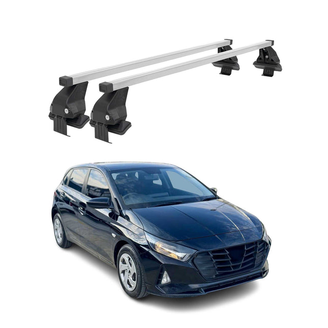 Menabo Dachträger Grundtäger für Hyundai i20 2020-2026 50kg Stahl Silber 2 tlg