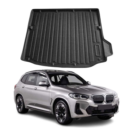 Kofferraumwanne Laderaumwanne für BMW iX3 G08 2020-2024 Gummi TPE Schwarz