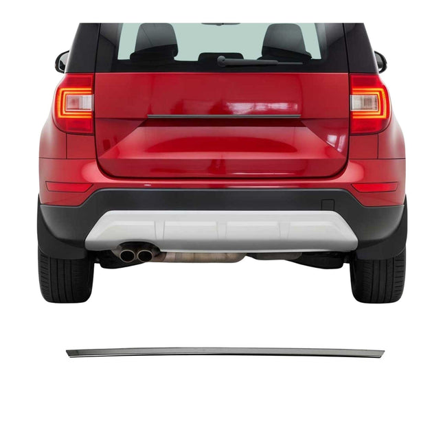 Heckklappe Kofferraumöffner für Skoda Yeti 2009-13 Pre-FL Edelstahl Dunkel Chrom