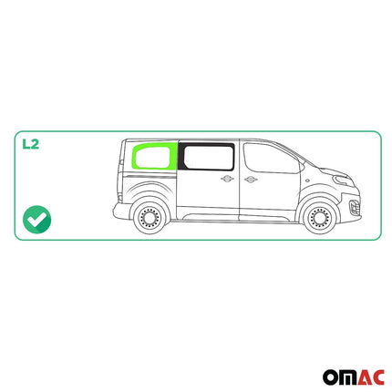 Seitenfenster Seitenscheibe für Fiat Scudo 2022-2026 Auto Schwarz Rechts L2