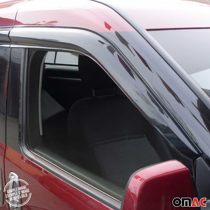 4x Windabweiser Regenabweiser für Fiat Doblo 2010-2024 Acryl Dunkel