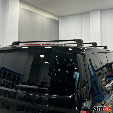 Dachträger für Ford Transit Custom / Tourneo Custom 2023-2026 75kg Schwarz 3 tlg