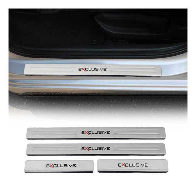 Einstiegsleisten Schweller Exclusive für Citroen C1 C3 C8 DS4 C-Crosser Chrom 4x