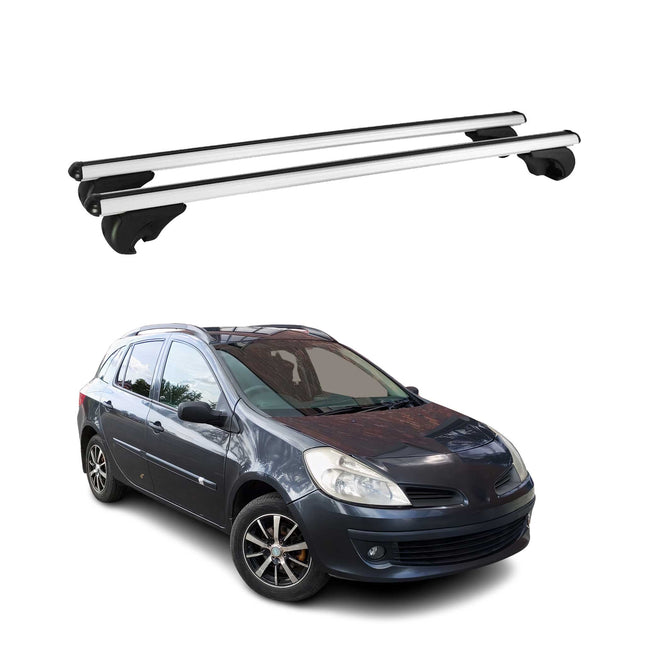 Dachträger Grundtäger für Renault Clio Grandtour mk3 2005-2012 75kg Alu Grau 2x