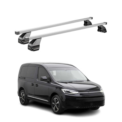 Menabo Dachträger Grundtäger für VW Caddy 2020-2026 75kg Stahl Silber 2 tlg