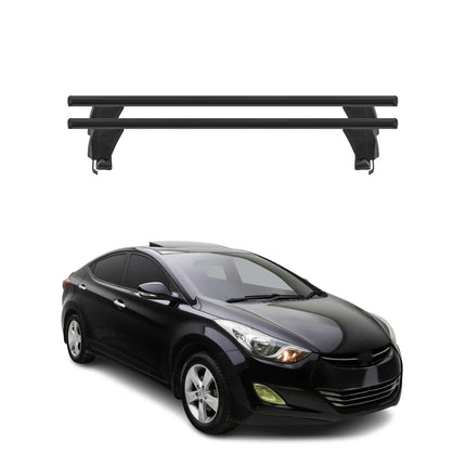 Menabo Dachträger Grundtäger für Hyundai Elantra mk5 2011-2016 50kg Alu Schwarz