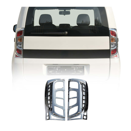 Rücklicht Leisten Heckleuchte für Citroen Nemo 2008-2017 Chrom ABS Silber 2tlg