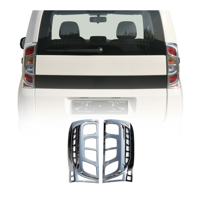 Rücklicht Leisten Heckleuchte für Citroen Nemo 2008-2017 Chrom ABS Silber 2tlg