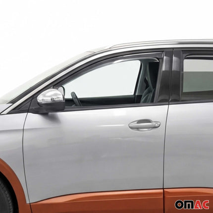 Windabweiser Regenabweiser für Mitsubishi ASX 2010-2022 Dunkel Acryl 2tlg