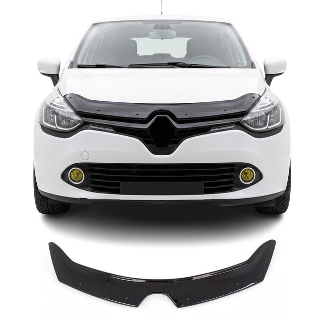 Motorhaube Deflektor Insekten Steinschlagschutz für Renault Clio 2012-19 Dunkel