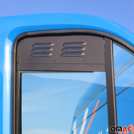 Lüftungsgitter Be & Entlüftung für Ford Transit 2015-2026 Aluminium Schwarz 2tlg