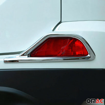 Reflektor Blenden Reflektorleiste für Toyota RAV4 2018-2020 Chrom ABS 2x