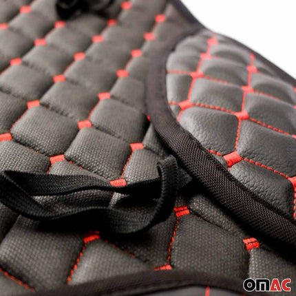 Schonbezug Sitzauflage für Alfa Romeo Giulietta Giulia 156 PU-Leder Schwarz Rot