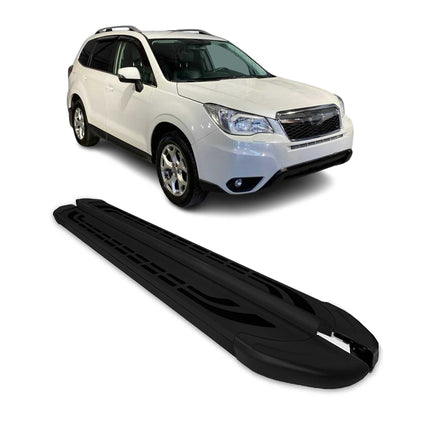Trittbretter Schweller Seitenbretter für Subaru Forester IV 2013-2018 Schwarz 2x