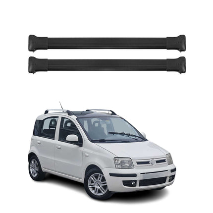 Dachträger Grundtäger für Fiat Panda III Cross 2014-2026 75kg Alu Schwarz 2 tlg