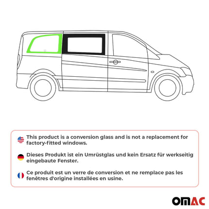 Seitenfenster Sicherheitsglas für Mercedes Vito W639 2003-2014 Hinten Rechts L1