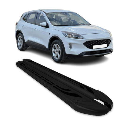 Trittbretter Seitenschweller Seitenbretter für Ford Kuga III 2019-26 Alu Schwarz
