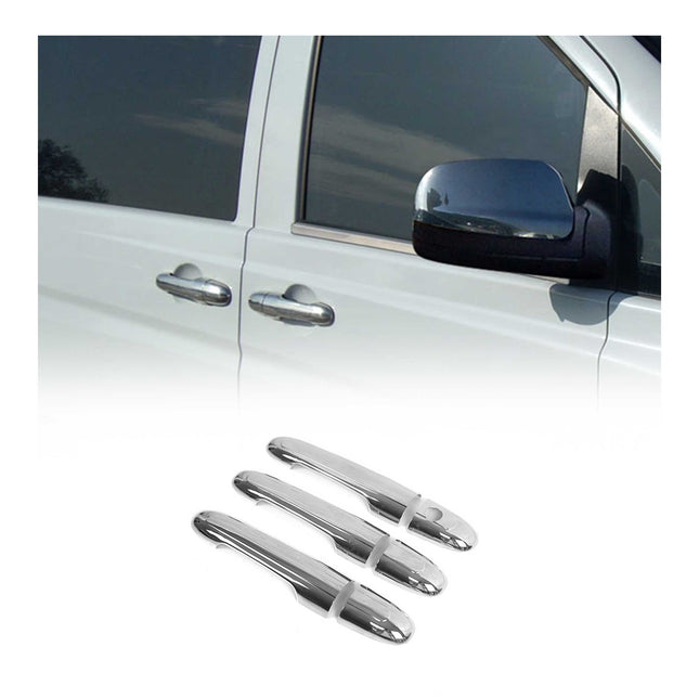 Türgriff Blende Türgriffkappen für Mercedes Vito 2003-2014 3Tür 1Loch Chrom 6x