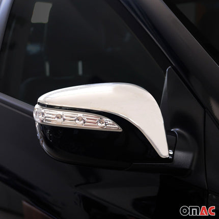 Spiegelkappen Spiegelabdeckung für Hyundai ix35 2010-2015 Edelstahl Chrom 2tlg