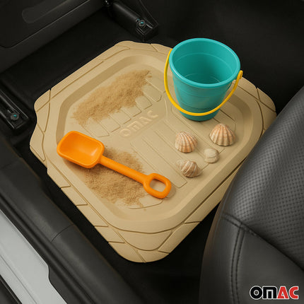 Fußmatten Automatten für BMW 3er 3D Passform Hoher Rand Gummimatten Beige