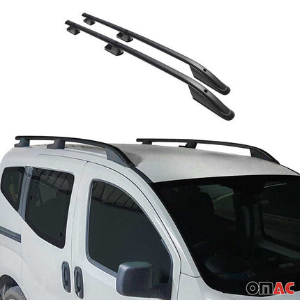 Alu Dachreling Querträger für VW Amarok DoubleCab 2010-2022 ABE Schwarz 2tlg