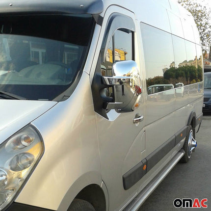 Spiegelkappen Spiegelabdeckung für Opel Movano 2010-2021 Chrom ABS Silber 2tlg
