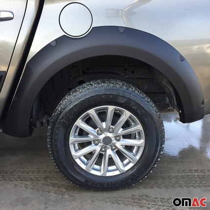Radläufe Kotflügel Verbreiterung für Mitsubishi L200 2015-2019 ABS Silber 4tlg