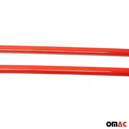 Alu Dachreling Querträger für VW Amarok DoubleCab 2010-2022 ABE Rot 2tlg