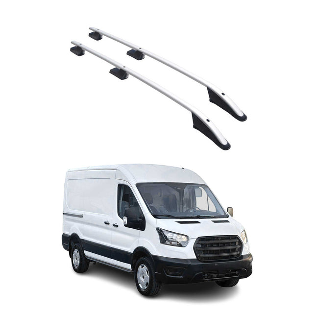 Alu Dachreling Querträger für Ford Transit 2015-2026 Kurzer Radstand Grau