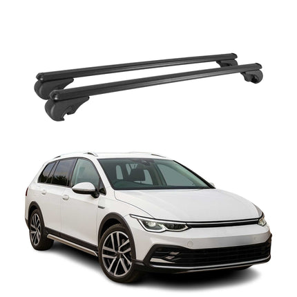 Dachträger für VW Golf Altrack 2019-2026 Gepäckträger Grundträger Alu Schwarz 2x