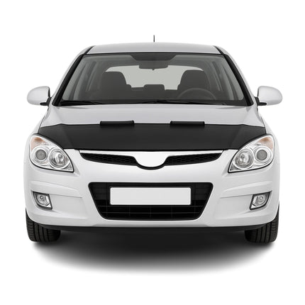 Haubenbra Steinschlagschutz für Hyundai i30 Schrägheck 2012-2017 Schwarz Halb