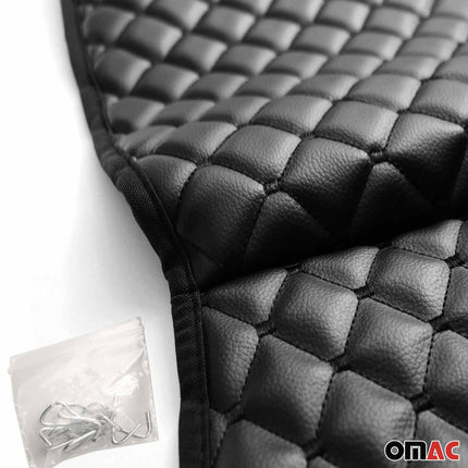 Schonbezug Sitzauflage für Skoda Superb Octavia Fabia Citigo Kunstleder Schwarz