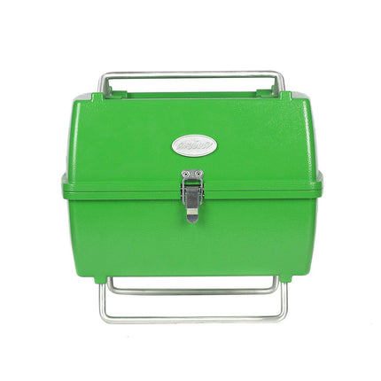 Holzkohlegrill Tragbarer Grill Garten Outdoor Grüner Picknickgrill 13-teilig BBQ