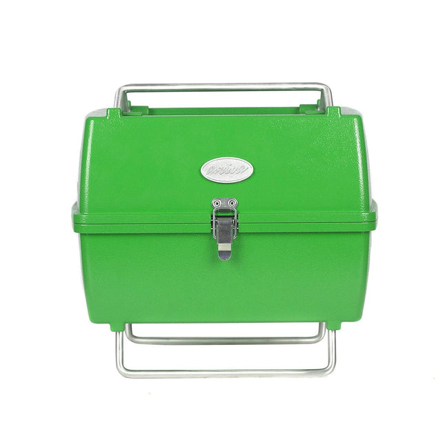 Holzkohlegrill Tragbarer Grill Garten Outdoor Grüner Picknickgrill 13-teilig BBQ