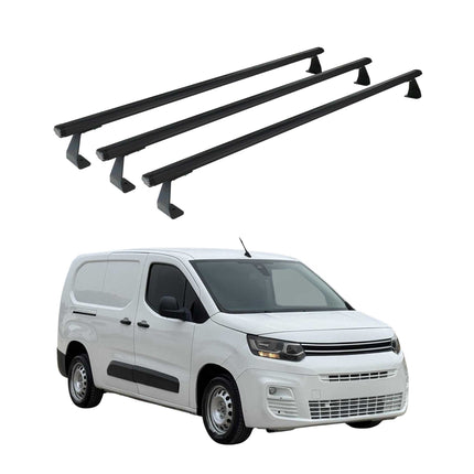Dachträger Grundtäger für Citroen Berlingo 2018-2026 75kg Alu Schwarz 3 tlg