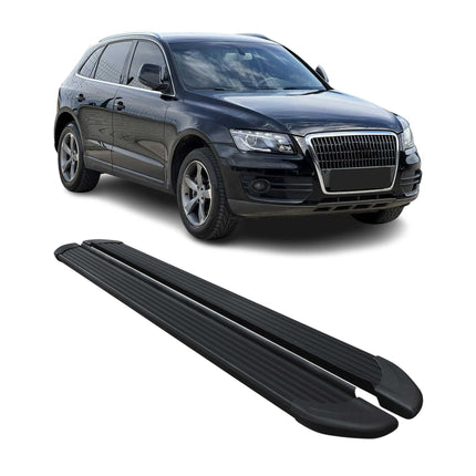 Seitenschweller Trittbretter Schweller für Audi Q5 8RB 2008-2017 Alu Schwarz