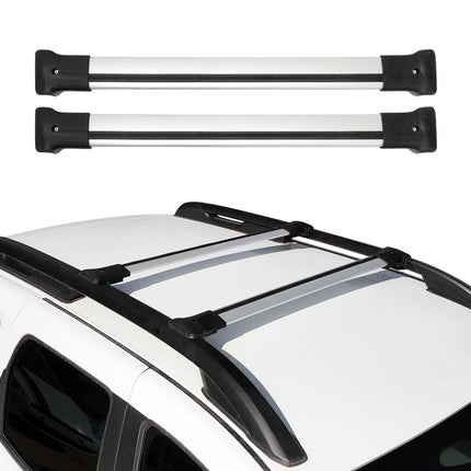 Dachträger Grundtäger für Dacia Duster mk1 2014-2017 FL 75kg Alu Silber 2 tlg