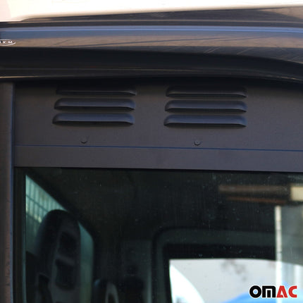 Lüftungsgitter Be & Entlüftung für Iveco Daily 2014-2026 Aluminium Schwarz 2tlg