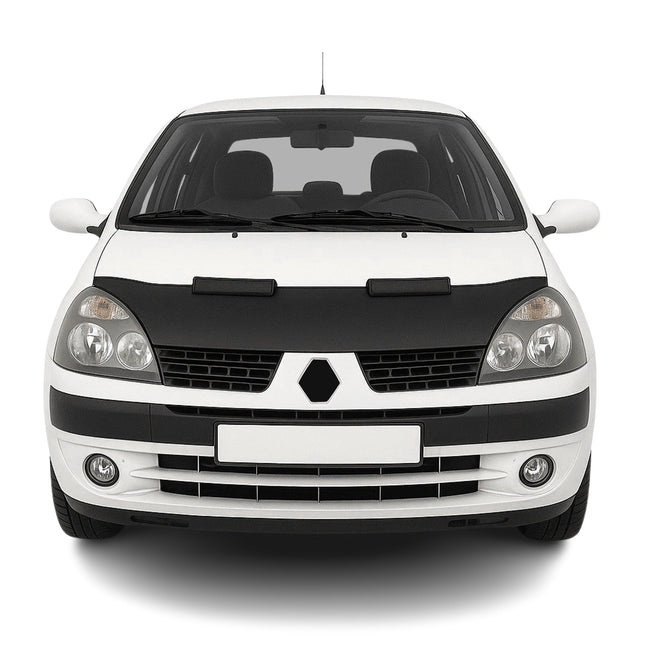 Haubenbra Steinschlagschutz Bonnet Bra für Renault Clio 2005-2008 Schwarz Halb