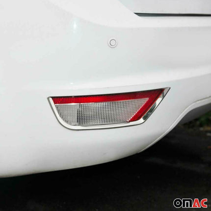 Reflektor Blenden Reflektorleiste für Ford Focus 2008-2011 Edelstahl Chrom 2tlg