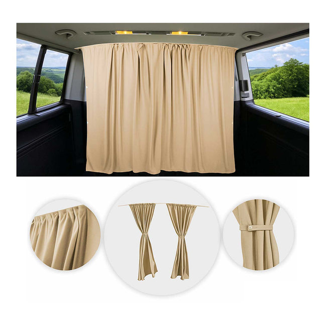 Maß Gardinen für Citroen Jumper H3 Fahrerhaus Abtrennung Sonnenschutz Beige