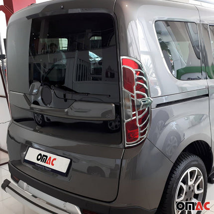 Rücklicht Leisten Heckleuchte für Opel Combo D 2015-2019 Chrom ABS Silber 2tlg