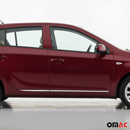 Seitentürleiste Türleisten Türschutzleiste für Hyundai i20 2008-2014 Chrom 4x