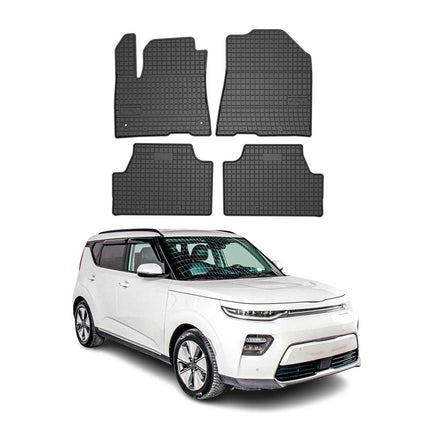 OMAC Gummi Fußmatten für Kia e-Soul 2020-2026 Automatten Gummi Schwarz 4tlg